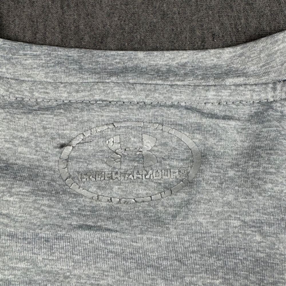 Under Armour HeatGear‎ Fitted Gray Short Sleeve Athletic Shirt XXL - Picture 8 of 9
